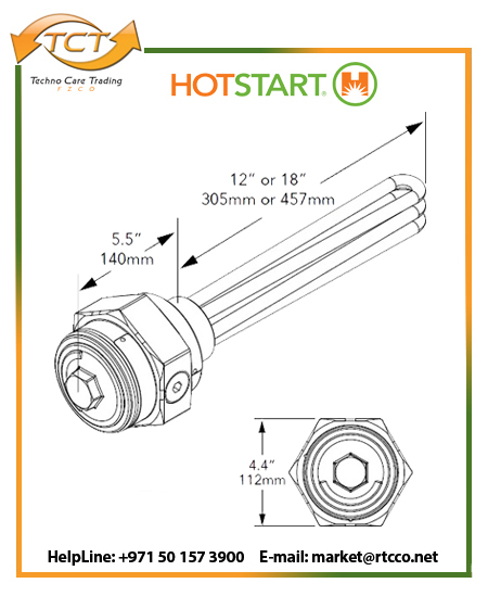 Hotstart Oil Heater – Industrial Immersion Hazardous Location