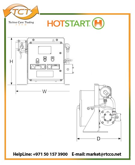 Hotstart OSM Oil Only Forced Circulation Heater Draft