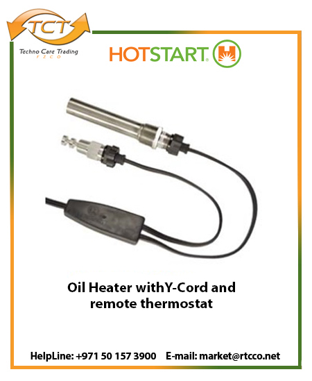 Hotstart Oil Heater with Y-Cord and Remot